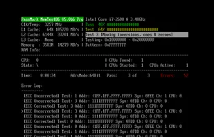 Testing memory with MemTest86
