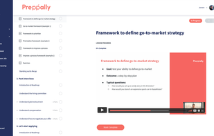 Preppally career guidance lesson view