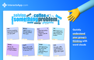 Quickly understand your group’s thinking with word clouds