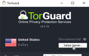 TorGuard screenshot 2