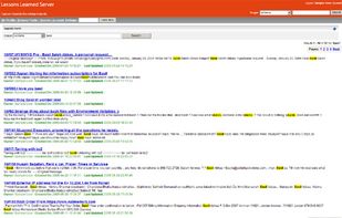 Lessons Learned Server screenshot 1