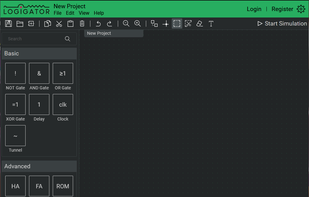 Main Window after start