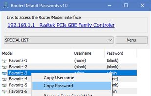 Router Default Password screenshot 3