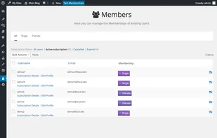 Membership screenshot 1