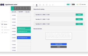 Schedule appointments with ease with a fully-integrated streamline flow