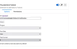 Add-on Settings pages in Thunderbird