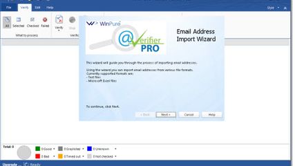 WinPure Email Verifier Pro screenshot 1