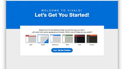 Vivaldi Welcome Page
