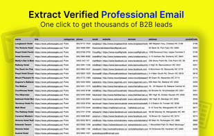 Extract Linkedin data with business email