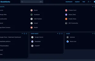 customizable dashboard - dark theme