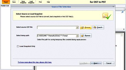 Kernel for OST to PST Converter screenshot 1