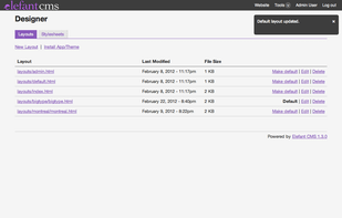 Managing design themes in Elefant