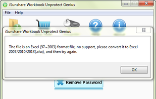iSunshare Workbook Unprotect Genius screenshot 3