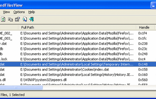 OpenedFilesView screenshot 1