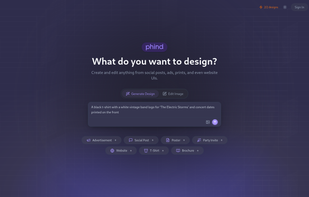 Phind Designer screenshot 1