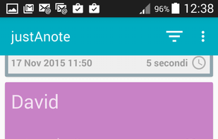 justAnote screenshot 1