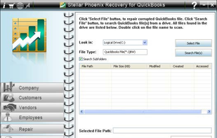 Stellar Repair for QuickBooks Software screenshot 1