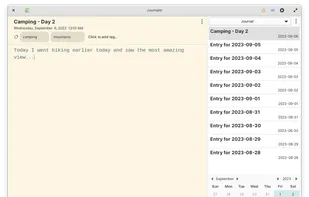 Journaler screenshot 1