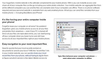 Sync files  between your computer and phone