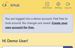 CookHub screenshot 1