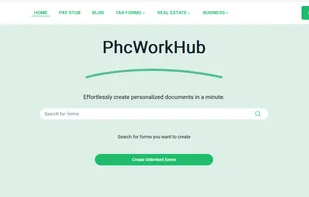 PhcWorkHub Homepage