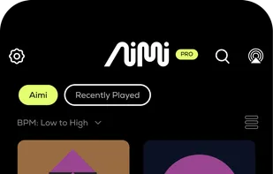 Access dozens of genres from ambient to techno.