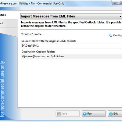 outlook import wizard utility