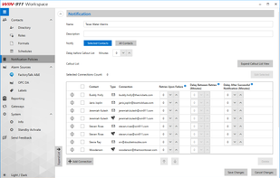 Workspace Notifications Editor