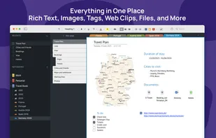 Everything in One Place
Rich text, images, tags, web clips, files, and more