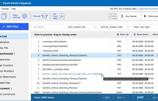 Main screen with File List (Free Trial Version)