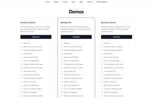 Nextbase demos page