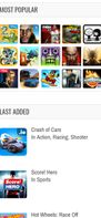 Home page - Most popular and Last added apps