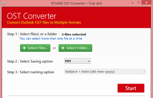 PCVARE OST File Converter screenshot 1