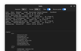 Tabëla screenshot 2