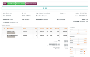 MocDoc Hospital Management software screenshot 2