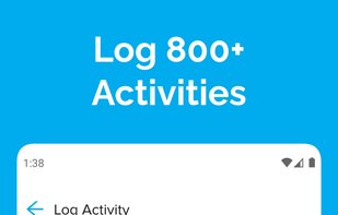 Log 800+ activities