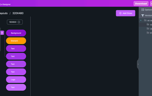Map out all elements of the creatives