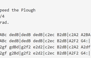 abc notation screenshot 1