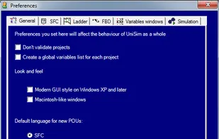 Preferences - General
