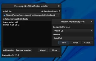 ProtonUp-Qt screenshot 1