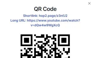 Generating a QR code for your shortened link