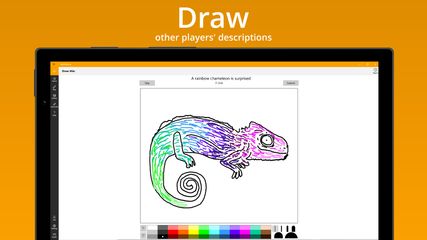Draw other players' descriptions