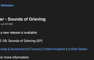 New music notifications look like this