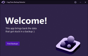 CopyTrans Backup Extractor screenshot 1