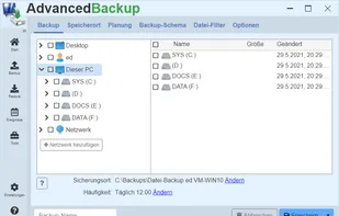 Advanced Backup screenshot 2