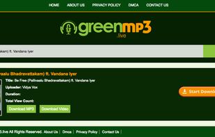 Green MP3 screenshot 1