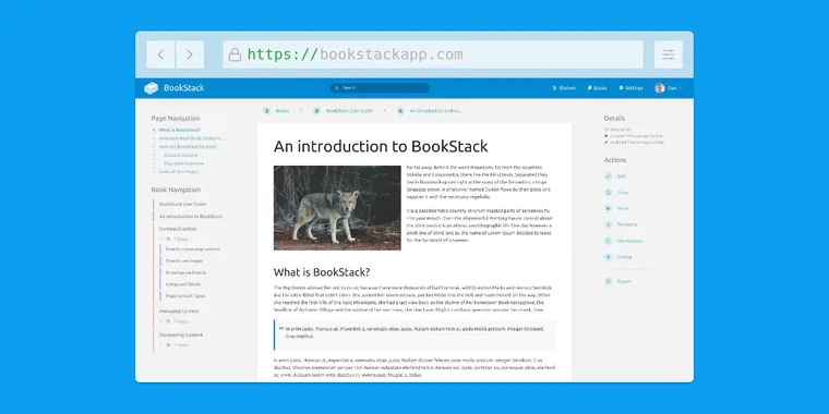 BookStack 23.10 released with enhanced user self-management and refreshed editor design image