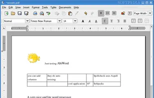 AbiWord on Linux