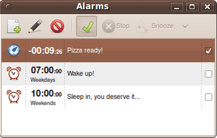 Alarm Clock (applet) screenshot 1