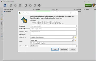 DownThemAll screenshot 1